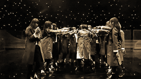 kawausotechico-caro-blog:190222 Mステ 欅坂46 黒い羊 GIF
