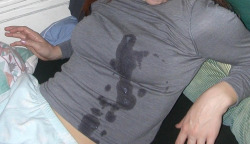 bllfll:  Me with my shirt all cum splattered