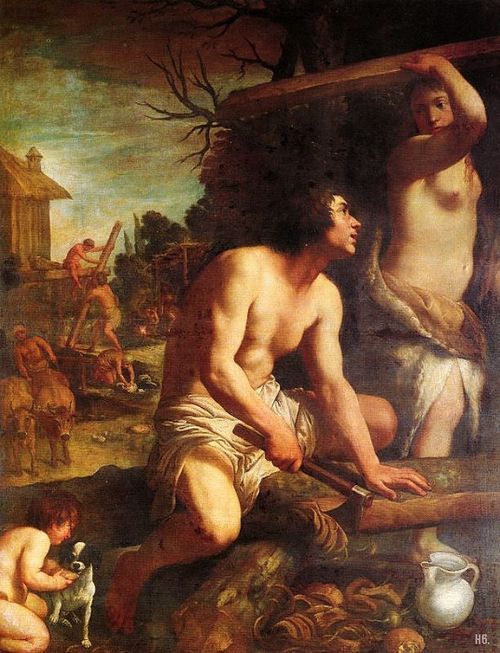 Guido Reni, The Building of Noah’s Ark