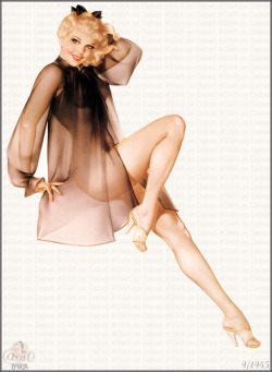 vintage-pinup-girls:  Vintage pinup girl by Alberto Vargas.