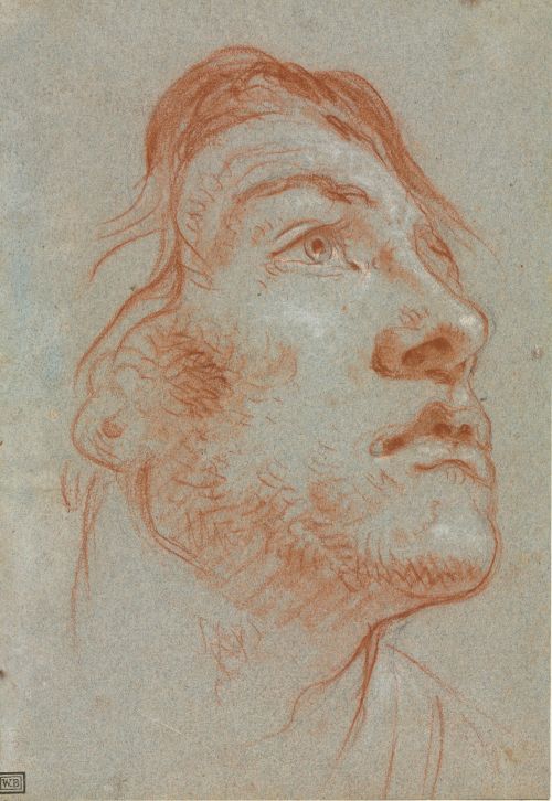 beyond-the-pale:Giovanni Battista Tiepolo, Young Man Looking Upwards to the Right, c. 1750