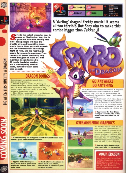 oldgamemags:CVG #201, August 1998 - Spyro The Dragon![Follow Old Game Mags][Support us on Patreon]