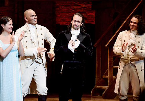 theatregraphics:  Lin-Manuel Miranda during the curtain call of his final performance