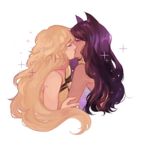 karmatine:i drew L2 of the kissing meme for bumbleby as a warmup! i hope you like it @sonofkrabkrab 