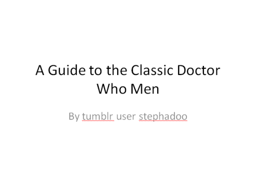 stephadoo:Classic Who Men Are Awesome → Ben Jackson