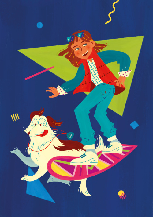 Great Scott! A Back to the Future-themed portrait for a little girl who loves 80s movies 