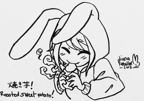 inktober day 3 - roasted…. sweet potato! YASSS