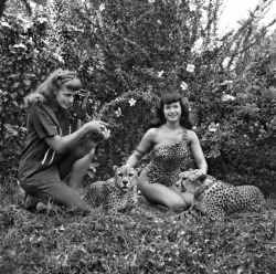 folderolsoup:Bunny Yeager and Bettie Page (1954)