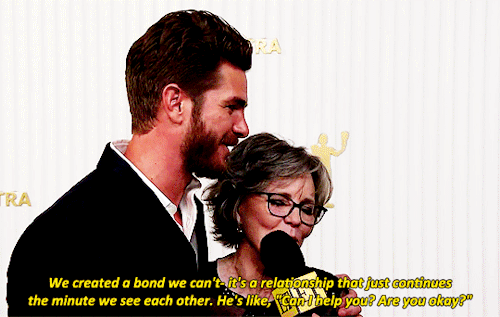 stevenrogered:  Andrew Garfield and Sally Field at the 2023 SAG Awards