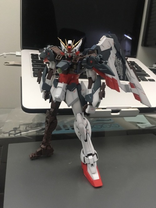 Continuing With Wing Gundam. I Think I Found A Nice White I Want. Basically Did Pre Shading With Tamiya