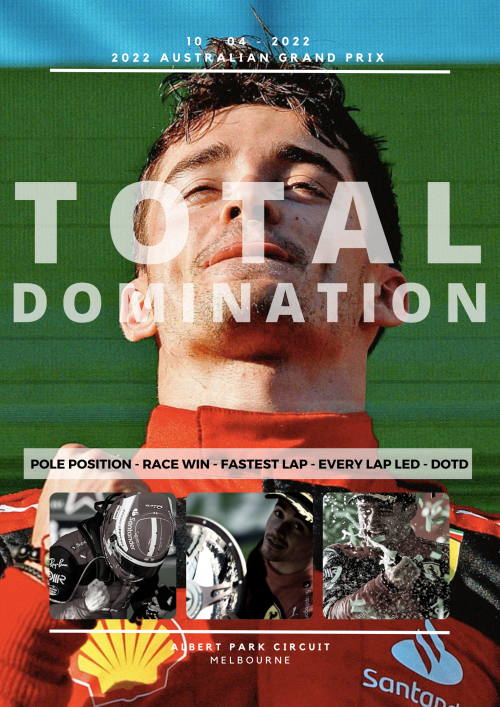 Australian Grand Prix Rundown: Charles Leclerc Takes Home Ferrari's First Grand Slam Since 2010, Extending
