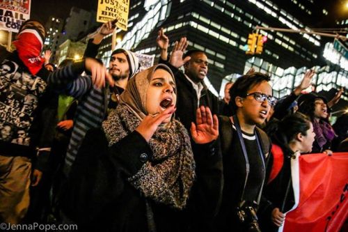 thepeoplesrecord: NYC sends love to Ferguson on 11/25 Photos by Jenna Pope