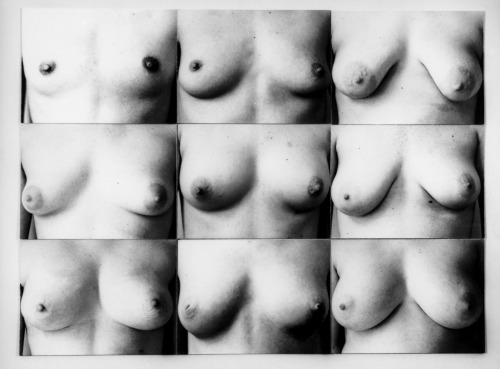 performativerelics:  Martha Wilson - Breast Forms Permutated (1972) 