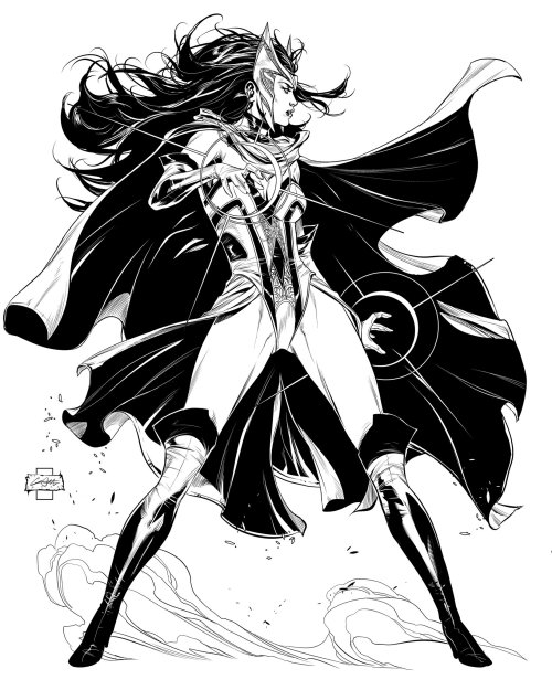 crisisofinfinitemultiverses:Scarlet Witch by Caanan White