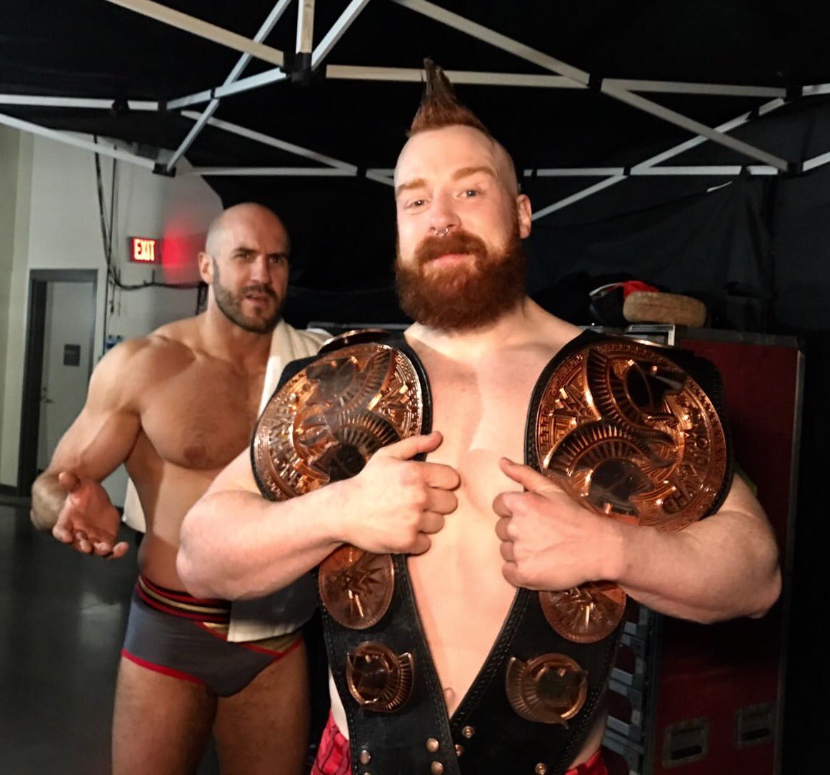 lovedeidrelove: CONGRATS to Sheamus and Cesaro on becoming the new Raw Tag Team Champions!