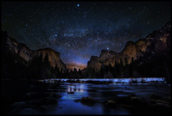ball5ack:  Milky Way at Dawn in Yosemite