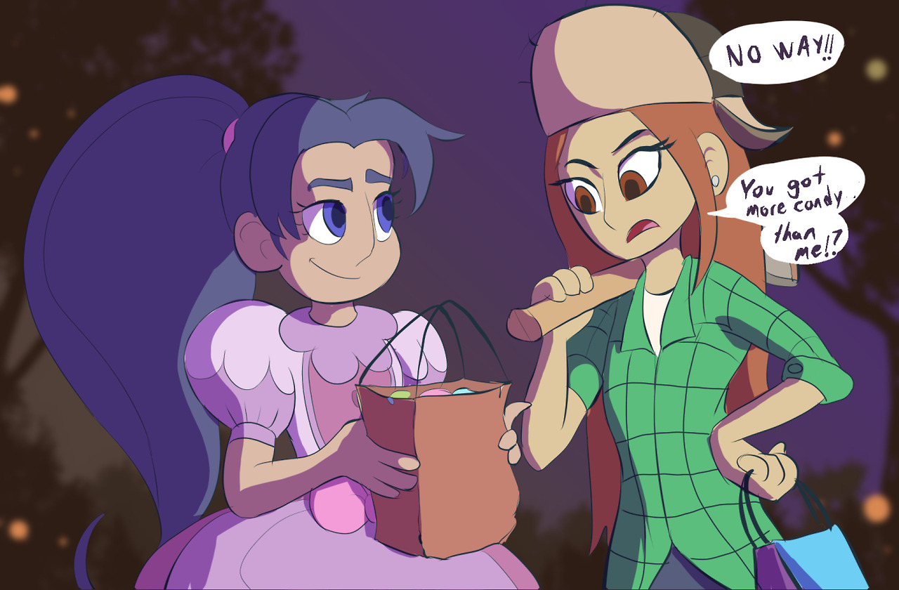 raikoh14:Happy Halloween. I thought it would be fun to draw Ezra and Sabine dressed