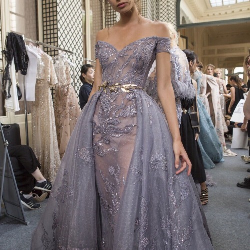 Backstage at Zuhair Murad Couture Fall-Winter 2017