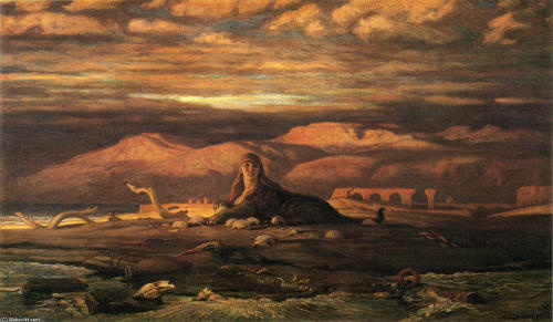 leprincelointain: Elihu Vedder (1836-1923), The Sphinx of the Seashore - 1879/80