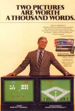 vgprintads:  &ldquo;Intellivision - ‘Baseball’&rdquo; Via GEARbits Intellivison does what Atardon’t. 