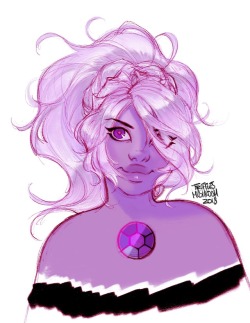 trufflesmushroom:I really am coming back to my roots… Apparently, I still live and die for Amethyst in a ponytail. Some things never change??