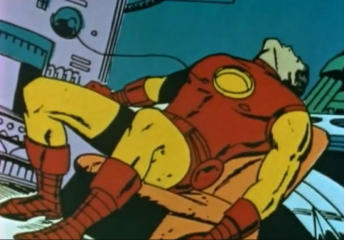 lucrezianoin:Iron Man recharging (1966 cartoon)