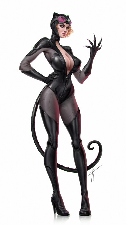 dalinscar:  Catwoman by Alex Borsuk https://www.artstation.com/sookielyx