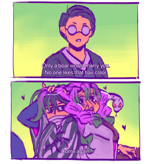 Was Thinking About Obanai Admiring Mitsuri's Hair And I Thought Of That One Panel Of Peter And MJ:?&/!/'a