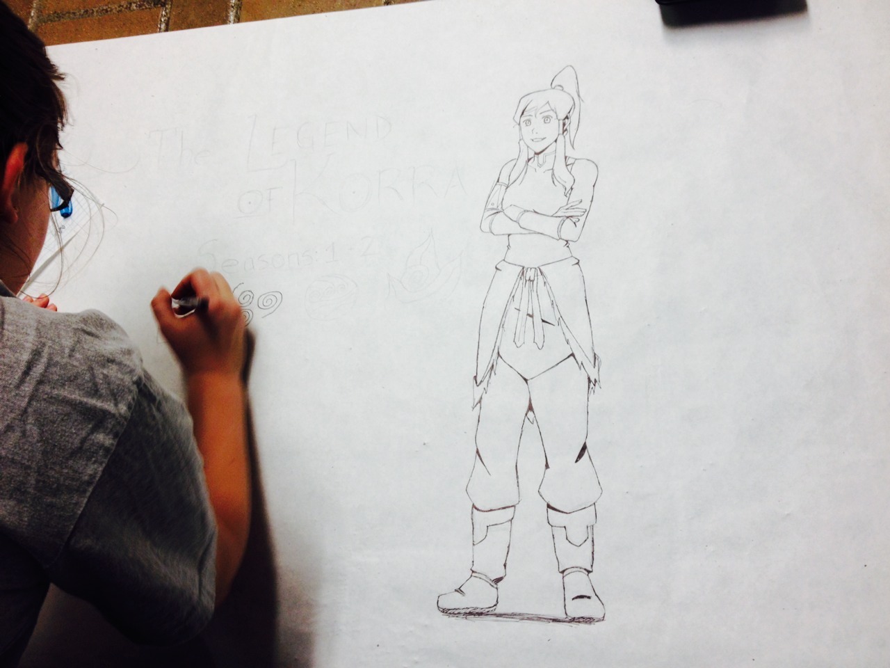 sherbies:  im helping my friends make a poster for an lok weekly viewing party for