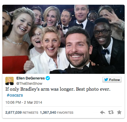No, Ellen. No.
What you mean is “If only Bradley’s arm were longer."
You’re using the subjunctive mood, expressing a hypothetical state, something contrary to reality, something that is not actually true. (Bradley Cooper has wee little T-rex arms, so...