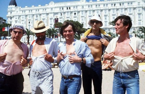 blixtbaby: Terry Jones, Eric Idle, Terry Gilliam, Graham Chapman and Michael Palin at the Cannes Fil