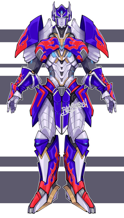 blackberreh-art:Redesigned Bayverse Optimus on my day off  Tried to make him simpler/a lil more like