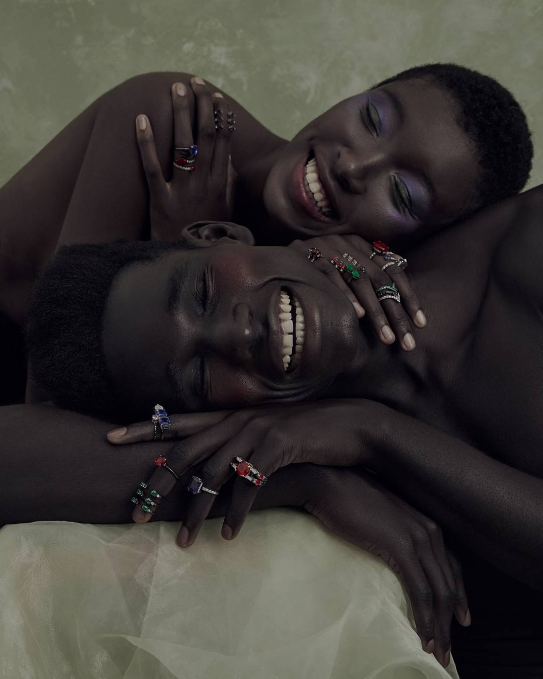 thesoulfunkybrother: -  Nabillah &amp;   Maria  for Andrea Conti jewelry .