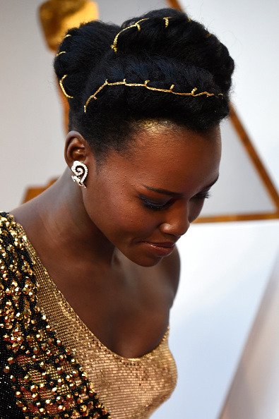 accras:Lupita Nyong'o attends the 90th Annual Academy Awards