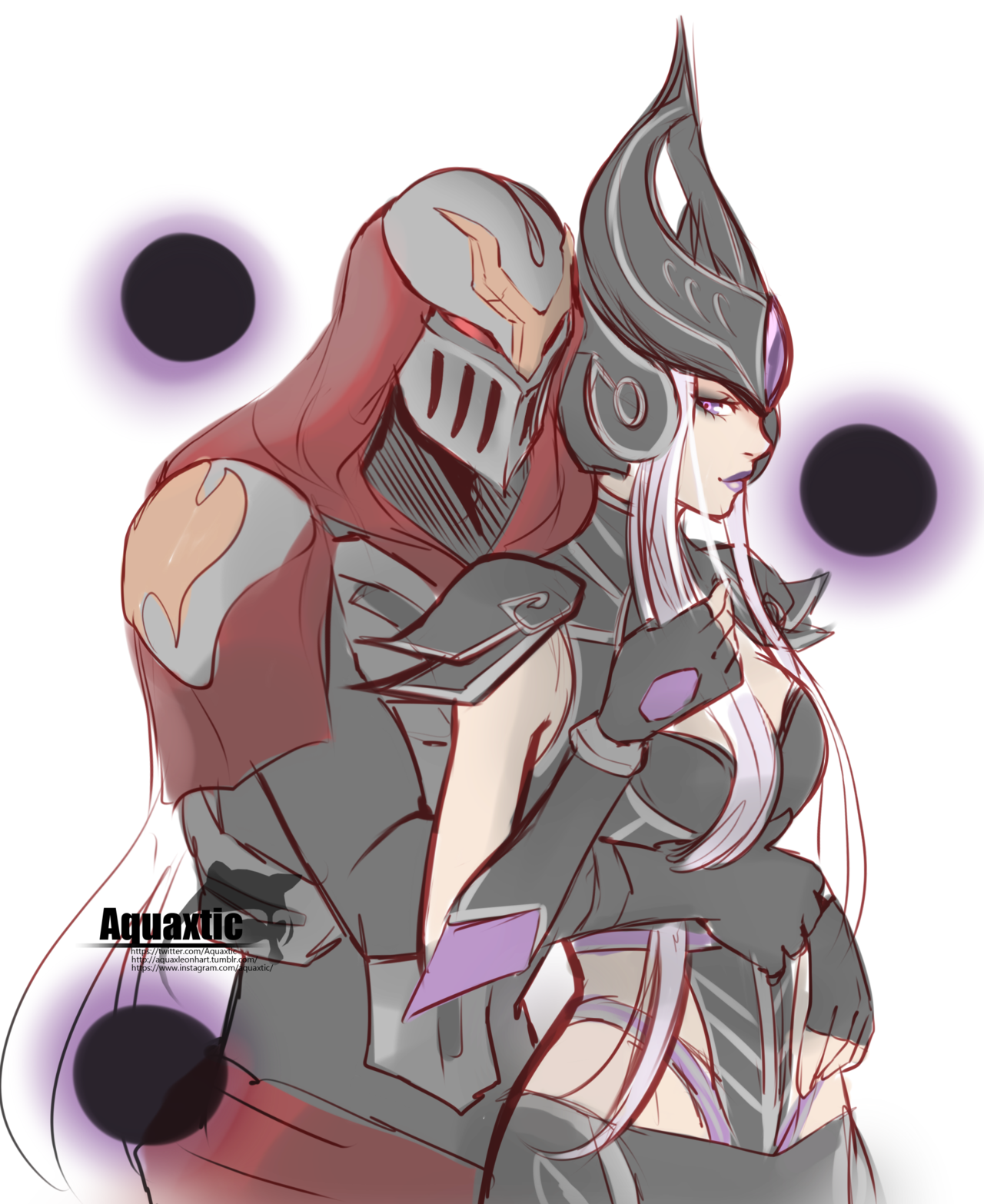 League of Legends — aquaxleonhart: Zed x Syndra <3 Do not use or...