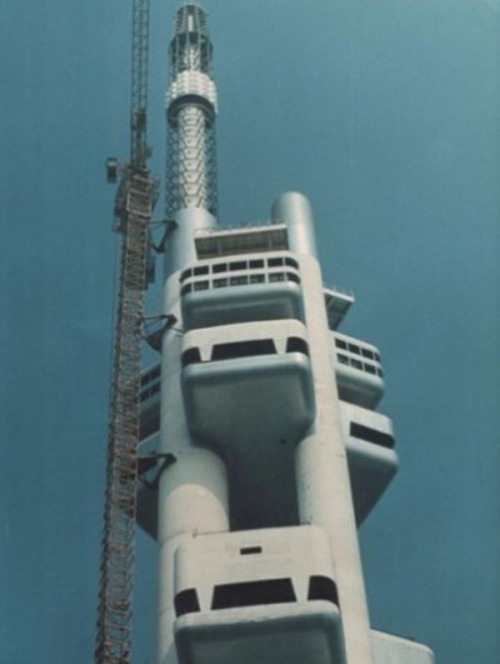 Prototype Žižkov Television Tower. Václav Aulický + Jiří KozákOne of the most authentic TV towers 