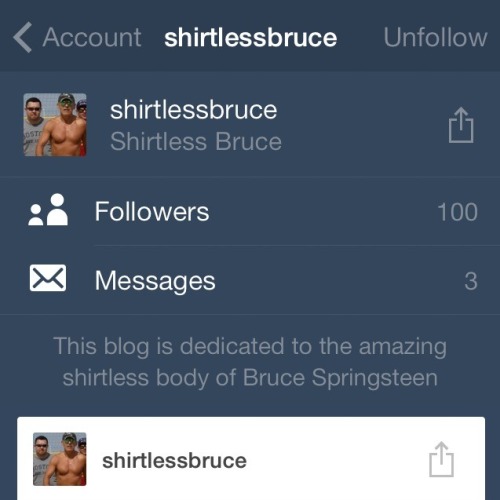 100 followers! Thank you guys  So much love for this amazing man and his amazing body!