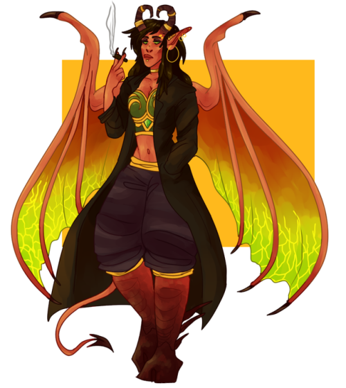 this is loeans contracted succubus lynynn shes likes being a bad influence and not doing her job