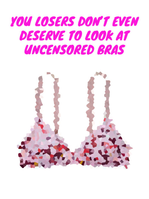 victoriasecretcensored:Uncensored bras are way to erotic for you beta bitches.