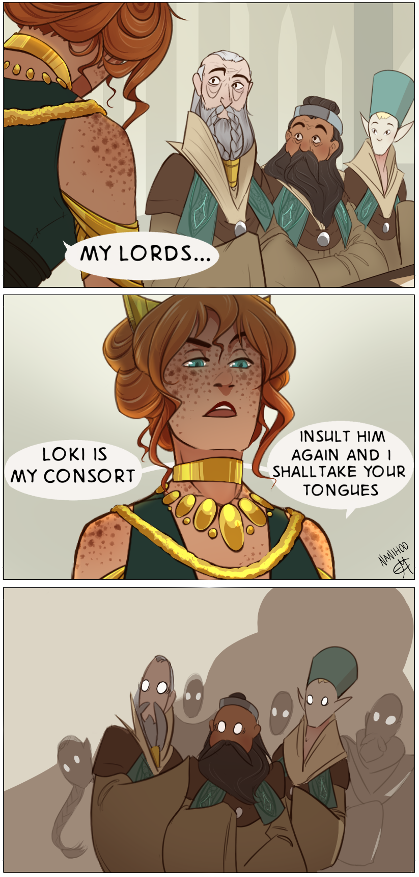 Loki X Sigyn Consort AU! Finally,I Might Add.