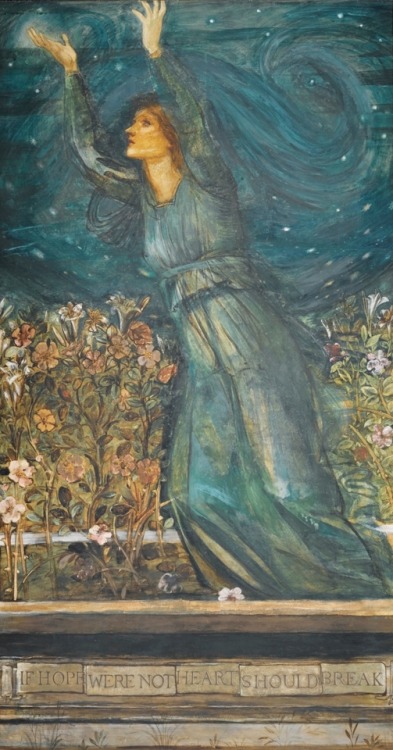 ladylabsinthe:If Hope Were Not, Heart Should Break by Edward Burne-Jones, mid 1890sEdward Burne-Jone