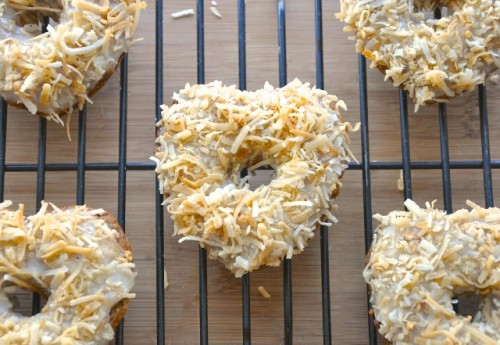 Carrot Cake Donuts with Coconut Cream Cheese