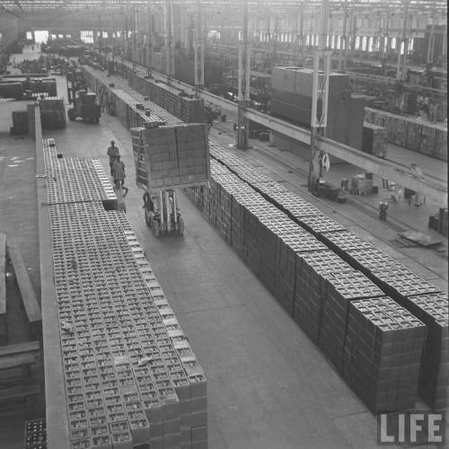 Factory producing ballot boxes(James Burke. 1951)