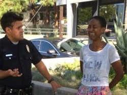 lamardeuse: sunflowyr:  errolwiththepost:  congenitaldisease:  Daniele Watts, an African-American actress who has starred in Hollywood films such as Django Unchained, was “handcuffed and detained” by Los Angeles police officers after being mistaken