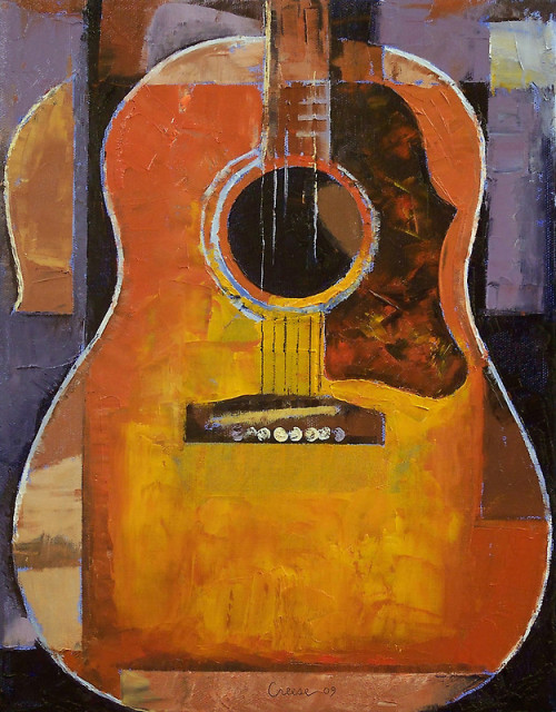 creese:  Michael Creese, Guitar (2009), oil on canvas. 