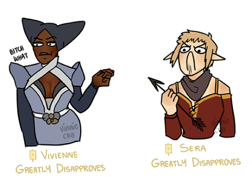 vinnie-cha:a bunch of disapprovals because my inquisitor is an idiot