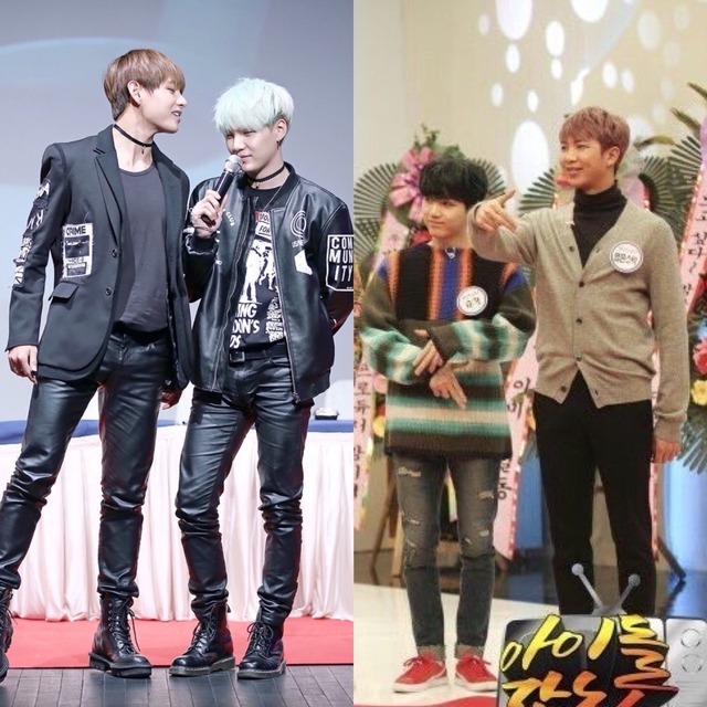 YOONGI BOTTOM. — The height difference between Min Yoongi and BTS...