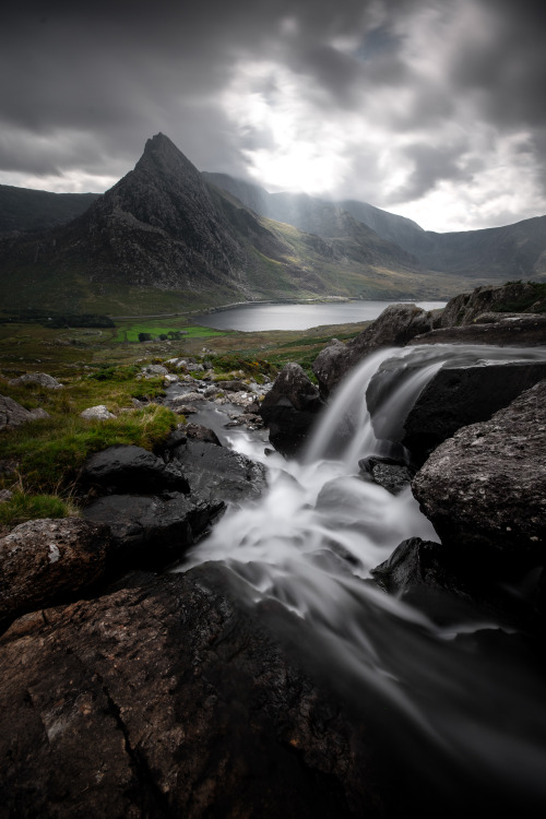 Moody conditions in the Ogwen Valley, Snowdonia