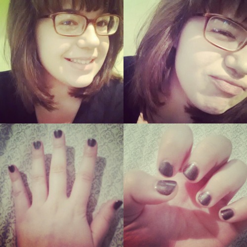 miss-casper:I cut my hair short and got a manicure yesterday to treat myself. It’s time for a new me