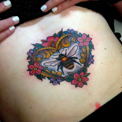 thievinggenius:  Tattoo done by Flo Nuttall.http://instagram.com/flonuttall